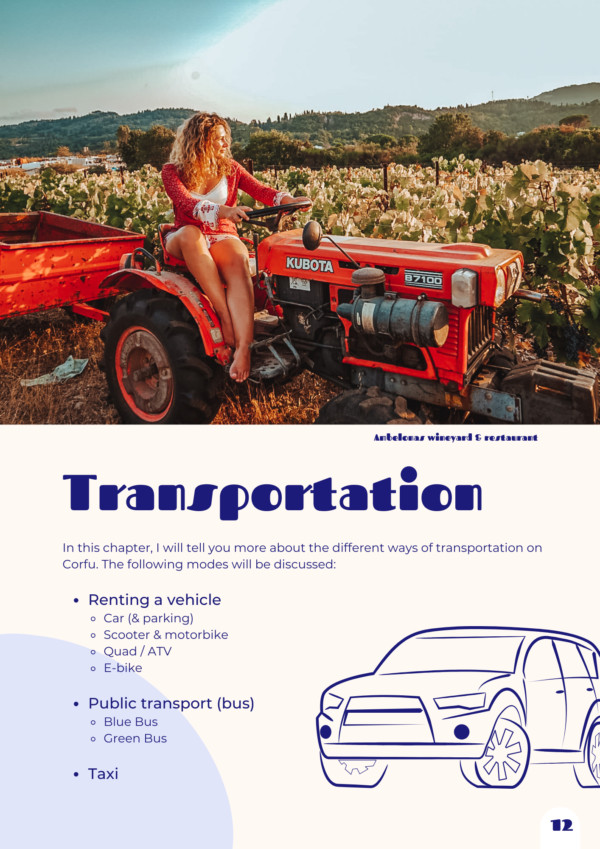 Tzatchickie Corfu Travel Guide - transportation