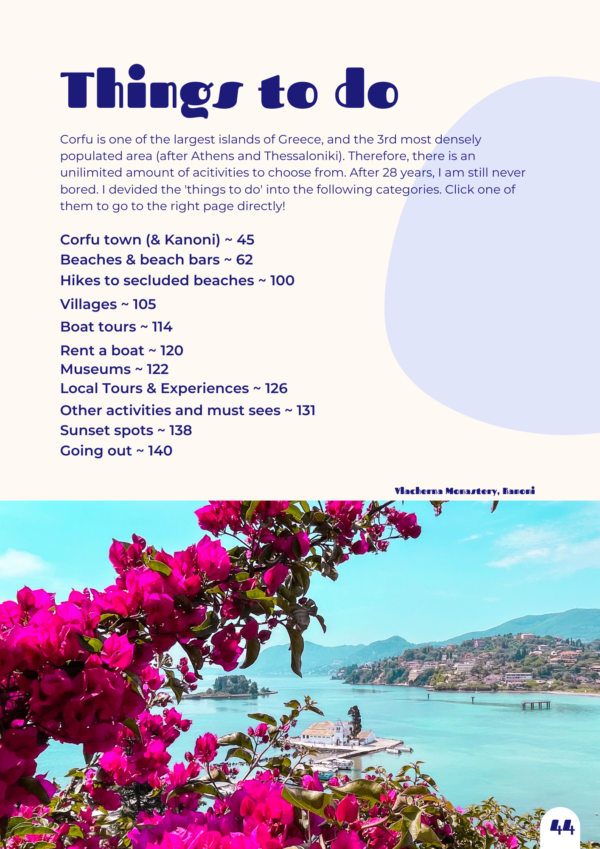 Tzatchickie Corfu Travel Guide - things to do