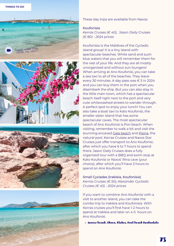 Tzatchickie Naxos Travel Guide - Things to do