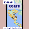 Corfu Travel Guide digital e-map with over 300 Google Maps Locations for Corfu