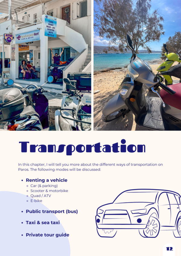 Tzatchickie Paros Travel Guide - Transportation