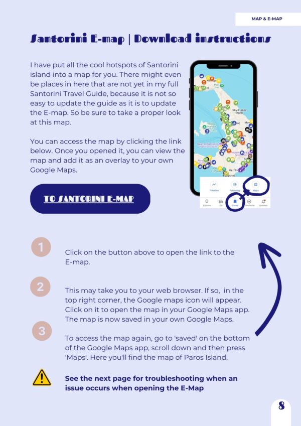 Santorini Guide map