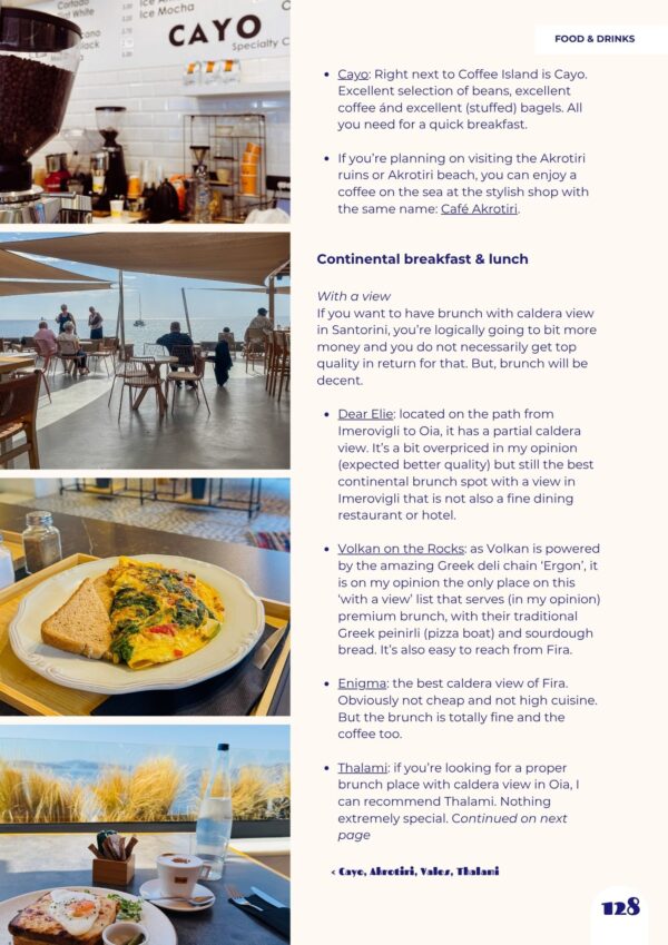 Santorini Guide Food & Drinks